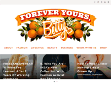 Tablet Screenshot of foreveryoursbetty.com